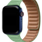 Apple Watch Uyumlu Baklalı Deri Loop Kordon Aventurin  bikordon