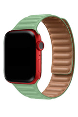Apple Watch Uyumlu Baklalı Deri Loop Kordon Aventurin