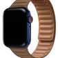 Apple Watch Uyumlu Baklalı Deri Loop Kordon Chamoisee  bikordon