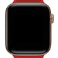 Apple Watch Compatible Linked Leather Loop Band Core Red 