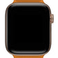 Apple Watch Uyumlu Baklalı Deri Loop Kordon Peel Turuncu