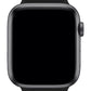 Apple Watch Uyumlu Baklalı Deri Loop Kordon Siyah  bikordon