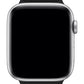 Apple Watch Uyumlu Baklalı Deri Loop Kordon Siyah  bikordon
