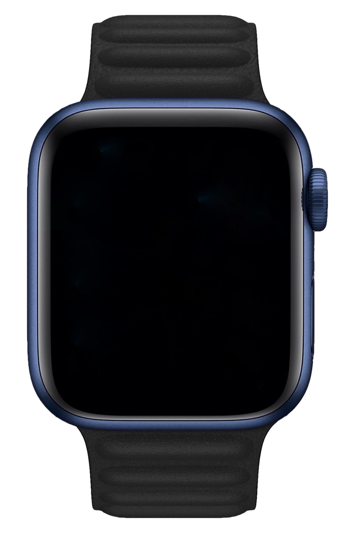 Apple Watch Uyumlu Baklalı Deri Loop Kordon Siyah  bikordon