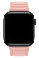 Apple Watch Uyumlu Baklalı Deri Loop Kordon Somon