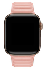 Apple Watch Uyumlu Baklalı Deri Loop Kordon Somon