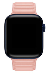 Apple Watch Uyumlu Baklalı Deri Loop Kordon Somon