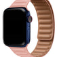 Apple Watch Uyumlu Baklalı Deri Loop Kordon Somon  bikordon
