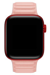 Apple Watch Uyumlu Baklalı Deri Loop Kordon Somon