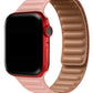 Apple Watch Compatible Leguminous Leather Loop Band Salmon 