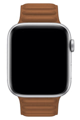 Apple Watch Compatible Linked Leather Loop Band Terra 