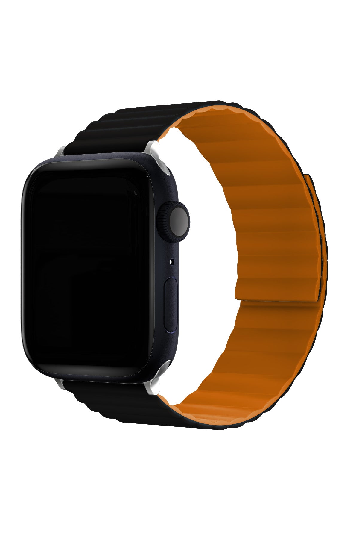 Apple Watch Uyumlu Baklalı Louis Loop Kordon Black Alloy