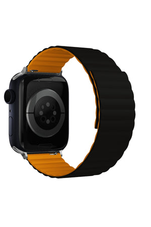 Apple Watch Uyumlu Baklalı Louis Loop Kordon Black Alloy  bikordon