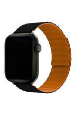 Apple Watch Compatible Linked Louis Loop Band Black Alloy 