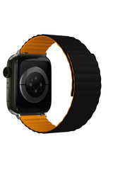 Apple Watch Compatible Linked Louis Loop Band Black Alloy 