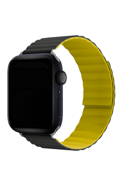 Apple Watch Compatible Linked Louis Loop Band Medium Gray 