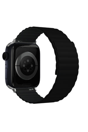 Apple Watch Uyumlu Baklalı Louis Loop Kordon Neutral Black