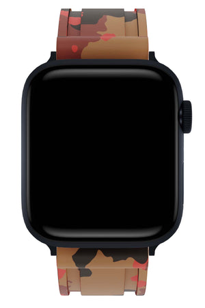 Apple Watch Uyumlu Camouflage Loop Silikon Kordon Brick  bikordon