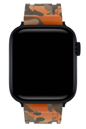Apple Watch Uyumlu Camouflage Loop Silikon Kordon Copper  bikordon