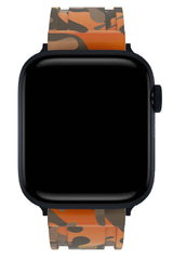 Apple Watch Uyumlu Camouflage Loop Silikon Kordon Copper