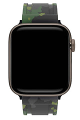 Apple Watch Compatible Camouflage Loop Silicone Band Juniper 