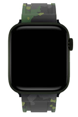 Apple Watch Compatible Camouflage Loop Silicone Band Juniper 