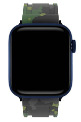Apple Watch Compatible Camouflage Loop Silicone Band Juniper 