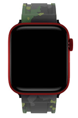 Apple Watch Compatible Camouflage Loop Silicone Band Juniper 