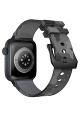 Apple Watch Compatible Camouflage Loop Silicone Band Pebble 