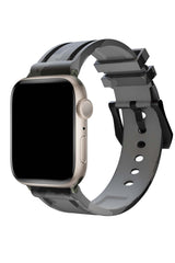 Apple Watch Compatible Camouflage Loop Silicone Band Pebble 