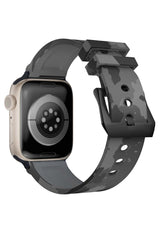 Apple Watch Compatible Camouflage Loop Silicone Band Pebble 