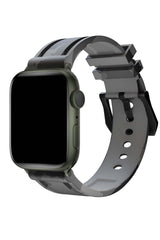 Apple Watch Compatible Camouflage Loop Silicone Band Pebble 