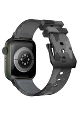 Apple Watch Compatible Camouflage Loop Silicone Band Pebble 