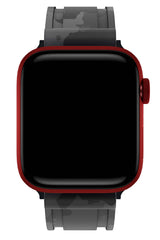 Apple Watch Compatible Camouflage Loop Silicone Band Pebble 