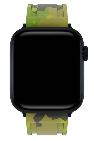 Apple Watch Uyumlu Camouflage Loop Silikon Kordon Reseda