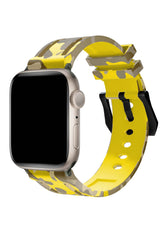 Apple Watch Uyumlu Camouflage Loop Silikon Kordon Sunflower