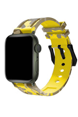 Apple Watch Uyumlu Camouflage Loop Silikon Kordon Sunflower