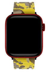 Apple Watch Uyumlu Camouflage Loop Silikon Kordon Sunflower