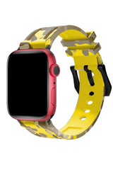 Apple Watch Uyumlu Camouflage Loop Silikon Kordon Sunflower