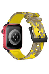 Apple Watch Uyumlu Camouflage Loop Silikon Kordon Sunflower