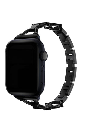 Apple Watch Uyumlu Chain Loop Kordon Frost Black  bikordon