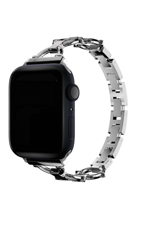 Apple Watch Uyumlu Chain Loop Kordon Light Gray  bikordon