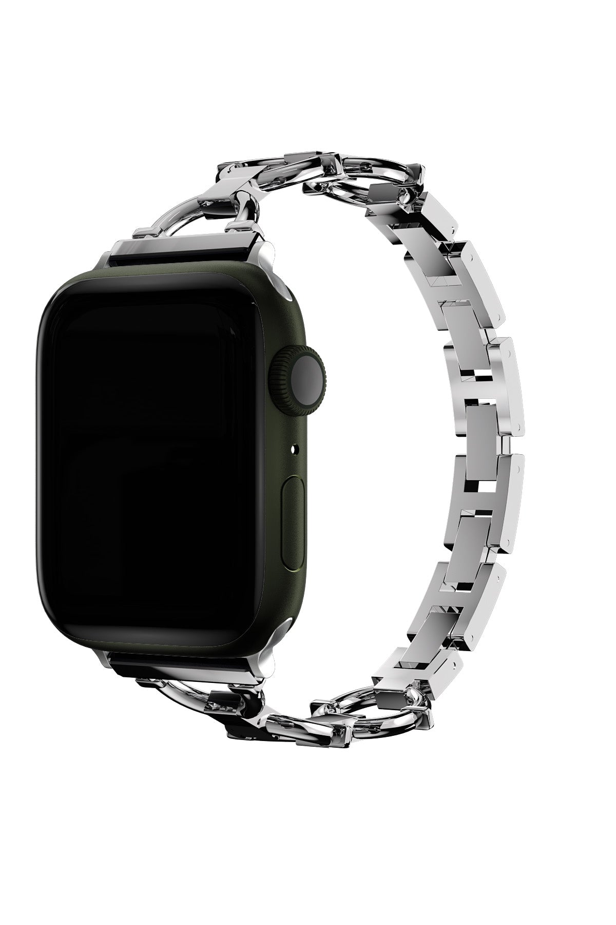 Apple Watch Uyumlu Chain Loop Kordon Light Gray  bikordon