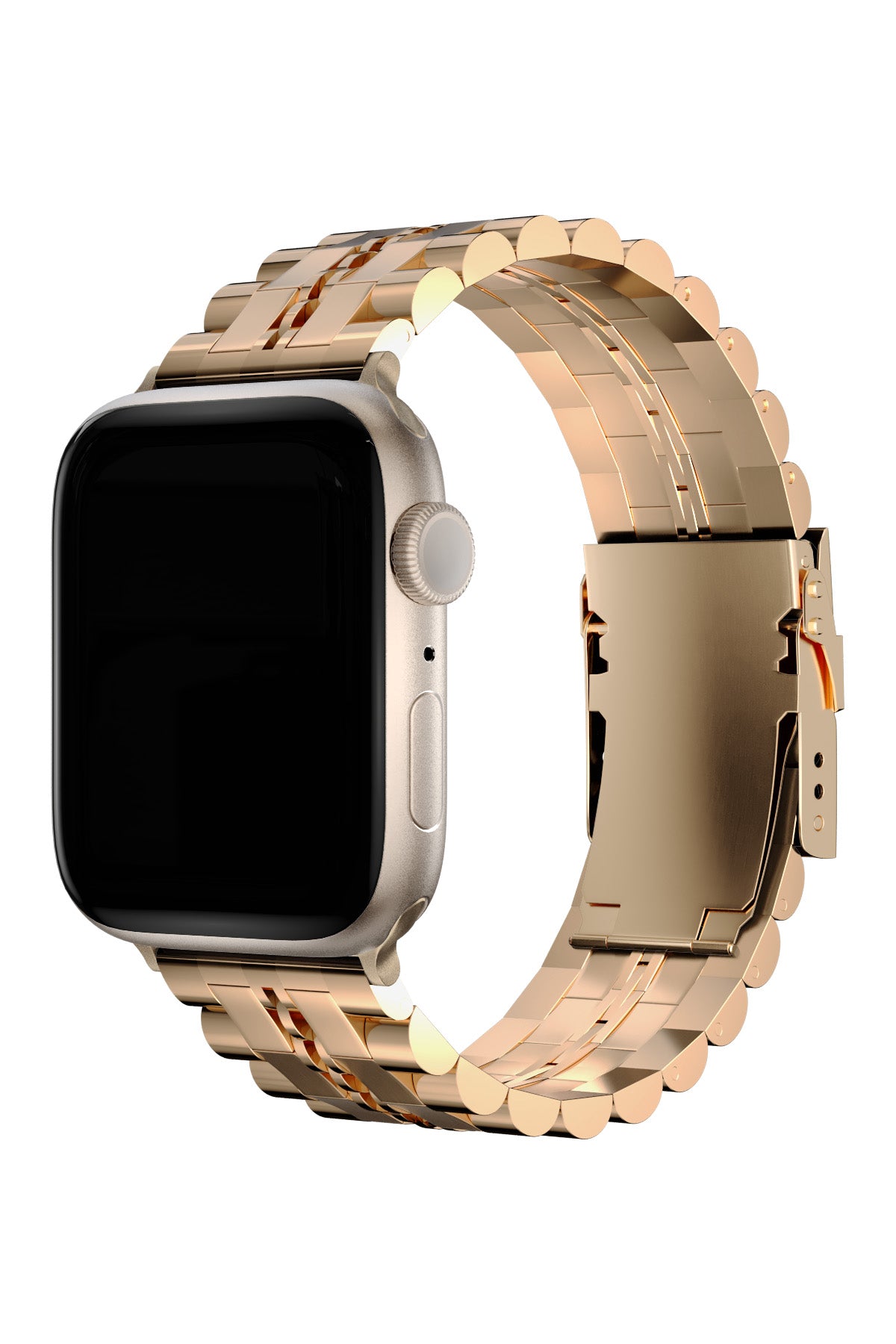 Apple Watch Uyumlu Çelik Steelmaster Loop Kordon Baby Pink  bikordon