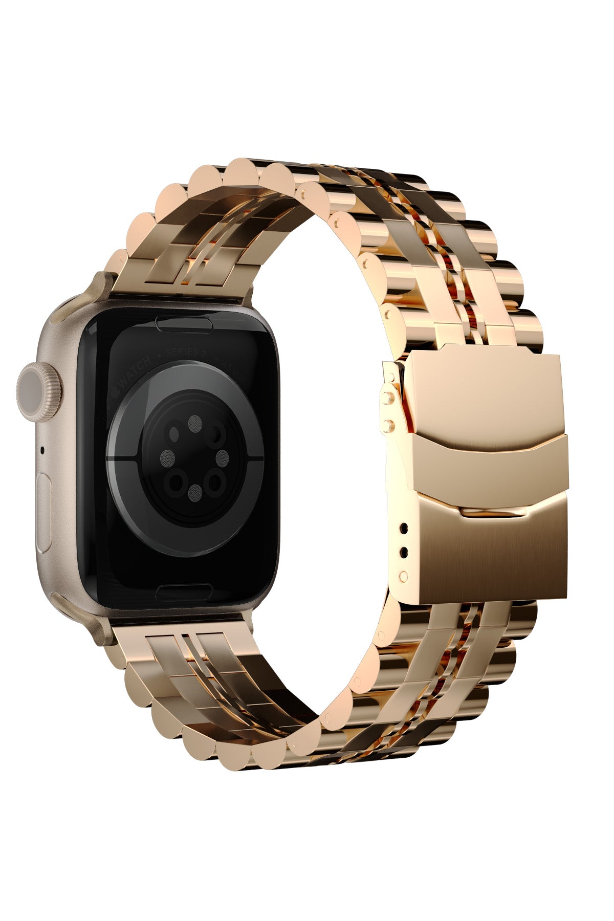 Apple Watch Uyumlu Çelik Steelmaster Loop Kordon Baby Pink  bikordon