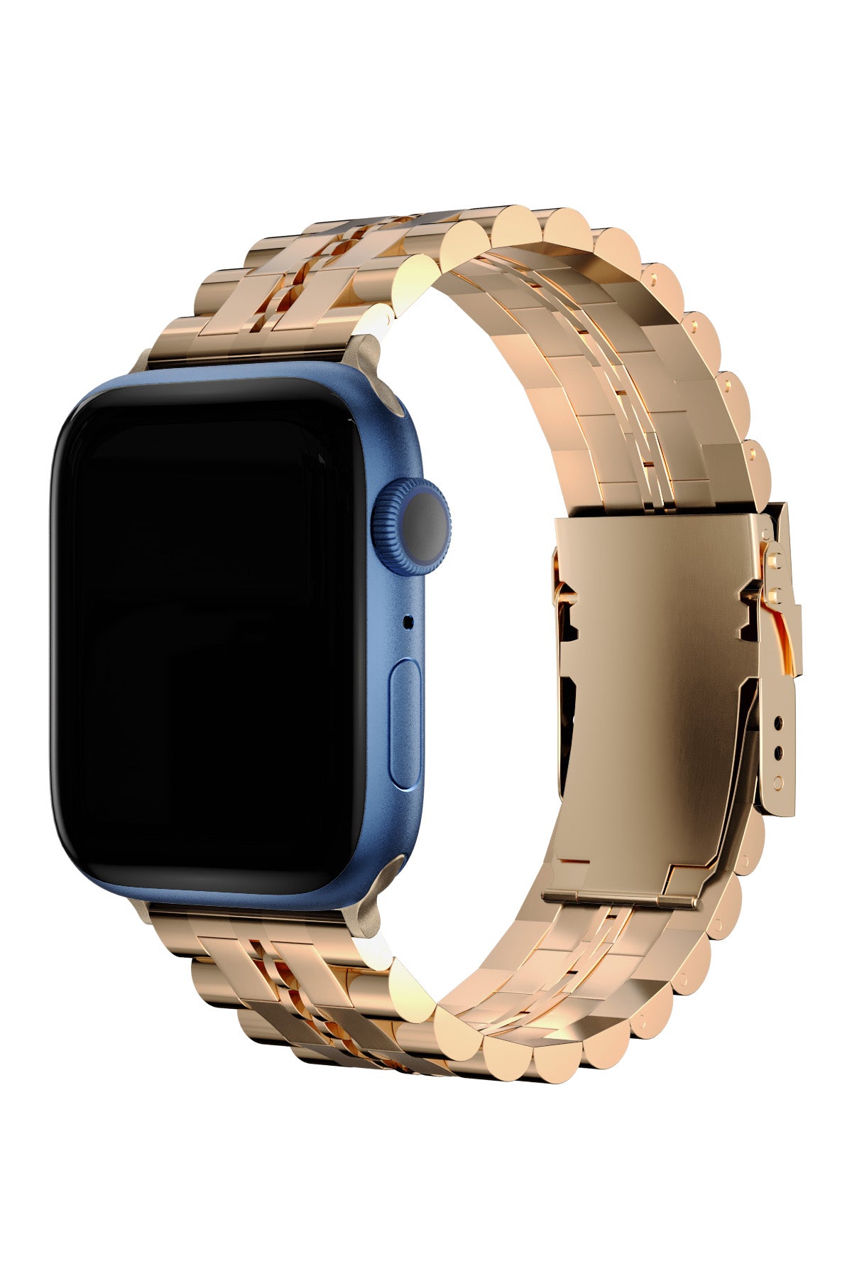 Apple Watch Uyumlu Çelik Steelmaster Loop Kordon Baby Pink  bikordon