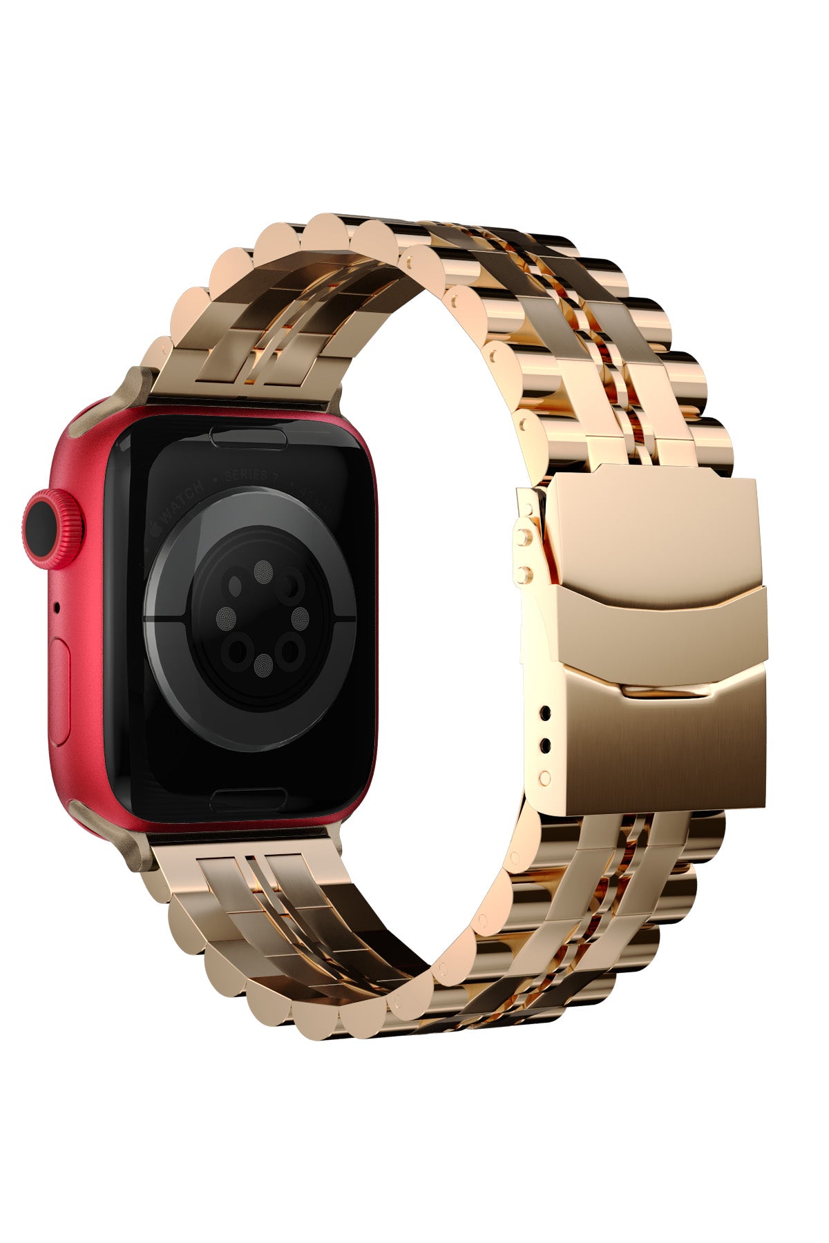 Apple Watch Uyumlu Çelik Steelmaster Loop Kordon Baby Pink  bikordon