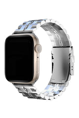 Apple Watch Uyumlu Çelik Steelmaster Loop Kordon Bright Gray