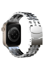 Apple Watch Uyumlu Çelik Steelmaster Loop Kordon Bright Gray