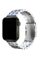 Apple Watch Uyumlu Çelik Steelmaster Loop Kordon Bright Gray